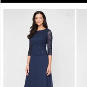 Mother of Groom/bride Dress - Navy 14petite by Alex Evenings